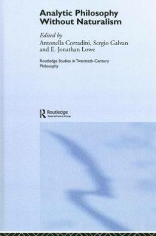 Cover of Analytic Philosophy Without Naturalism