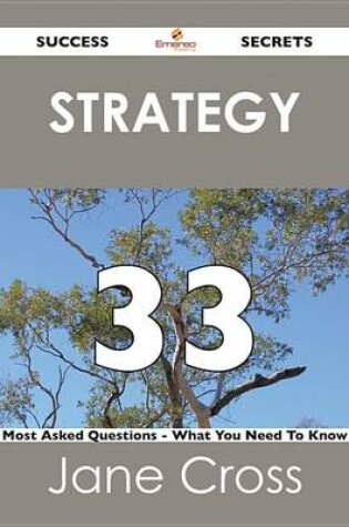 Cover of Strategy 33 Success Secrets - 33 Most Asked Questions on Strategy - What You Need to Know