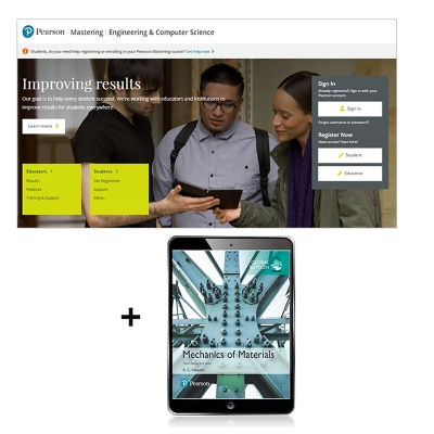 Book cover for Mechanics of Materials, Australian SI Edition -- Mastering Engineering with Pearson eText