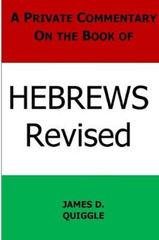 Cover of A Private Commentary on the Book of Hebrews