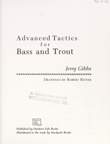 Book cover for Advanced Tactics for Bass and Trout