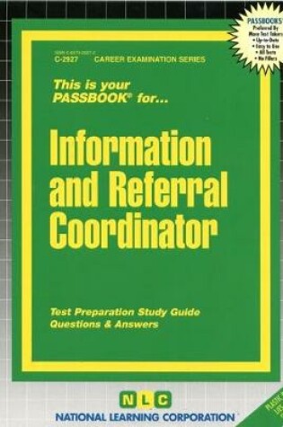 Cover of Information and Referral Coordinator