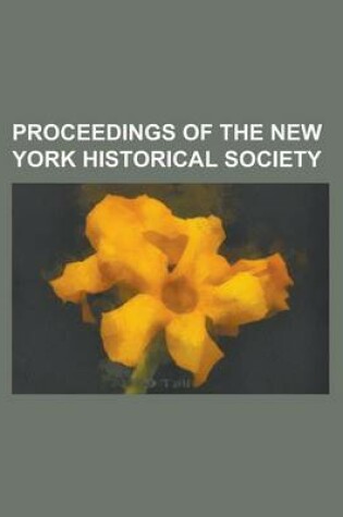 Cover of Proceedings of the New York Historical Society (Yr. 1845)