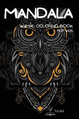 Book cover for Mandala Animal Coloring Book for kids