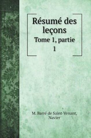 Cover of Resume des lecons
