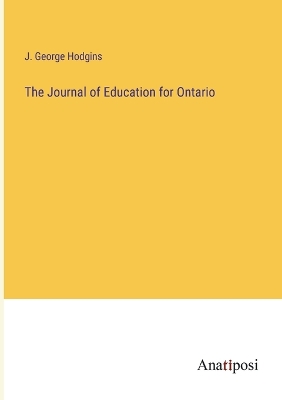 Book cover for The Journal of Education for Ontario