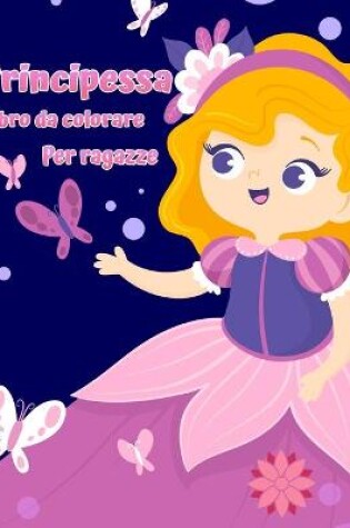 Cover of Piccola principessa libro da colorare