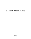 Book cover for Cindy Sherman, 1991