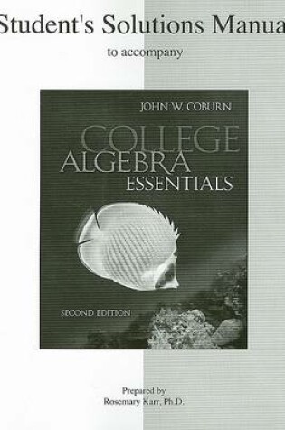 Cover of Student Solutions Manual to Accompany College Algebra Essentials