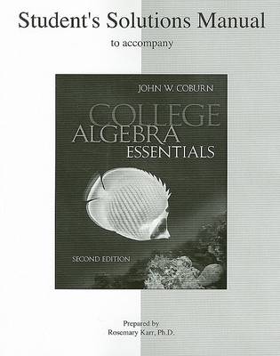 Book cover for Student Solutions Manual to Accompany College Algebra Essentials