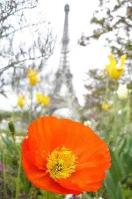 Book cover for An Orange Poppy and the Eiffel Tower Journal