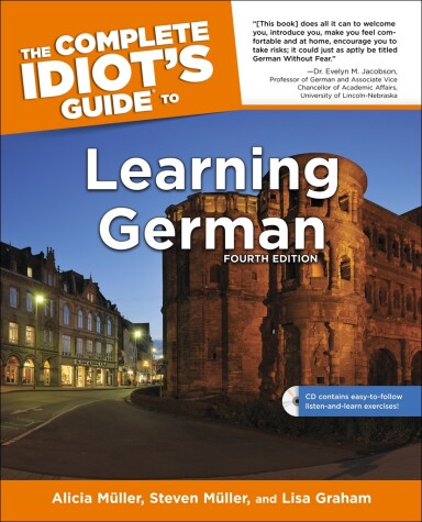 Book cover for The Complete Idiot's Guide to Learning German, 4E