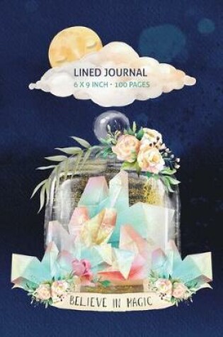 Cover of Moonlight Crystals Lined Journal