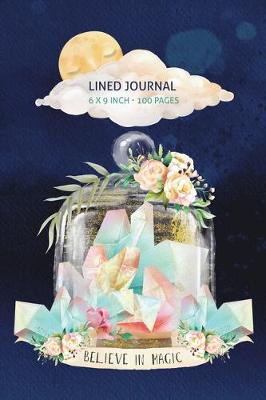 Cover of Moonlight Crystals Lined Journal