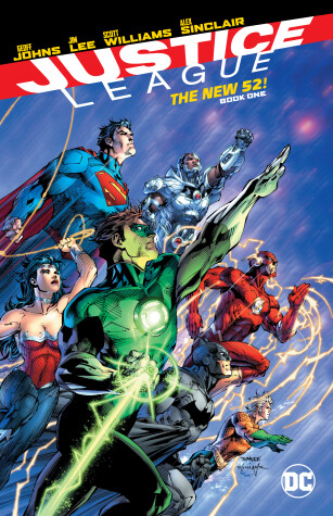 Book cover for Justice League: The New 52 Book One