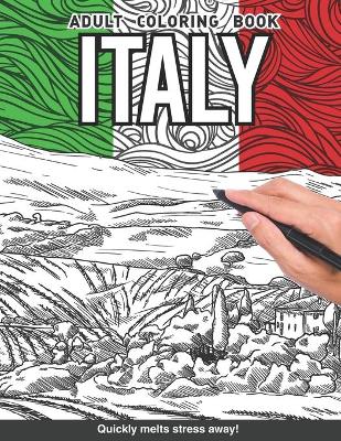 Book cover for Italy Adults Coloring Book