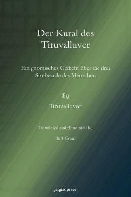 Book cover for Der Kural des Tiruvalluver