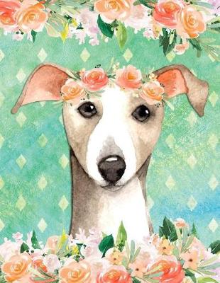 Book cover for My Big Fat Bullet Journal for Dog Lovers Italian Greyhound in Flowers 2