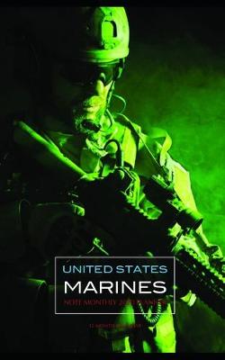 Book cover for United States Marines Note Monthly 2020 Planner 12 Month Calendar