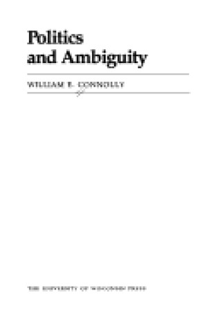 Cover of Politics and Ambiguity