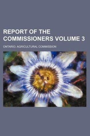 Cover of Report of the Commissioners Volume 3