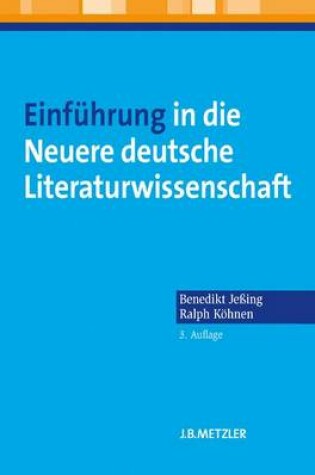 Cover of Einfuhrung in Die Neuere Deutsche Literaturwissenschaft