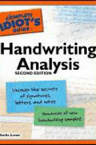 Cover of The Complete Idiot's Guide to Handwriting Analysis