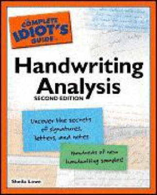 Cover of The Complete Idiot's Guide to Handwriting Analysis
