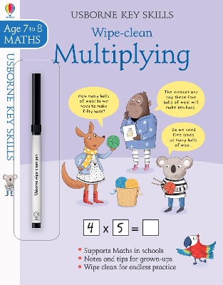 Book cover for Wipe-Clean Multiplying 7-8