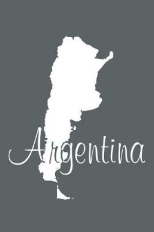 Cover of Argentina - Slate Grey 101 - Lined Notebook with Margins - 6x9