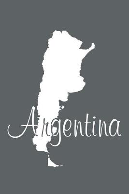 Book cover for Argentina - Slate Grey 101 - Lined Notebook with Margins - 6x9