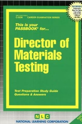 Cover of Director of Materials Testing