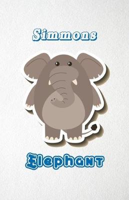 Book cover for Simmons Elephant A5 Lined Notebook 110 Pages