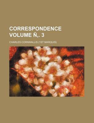 Book cover for Correspondence Volume N . 3