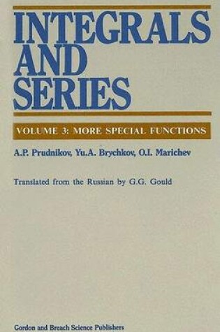 Cover of More Special Functions