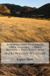 Book cover for 60 Subtraction Worksheets (with Answers) - 1 Digit Minuend, 1 Digit Subtrahend
