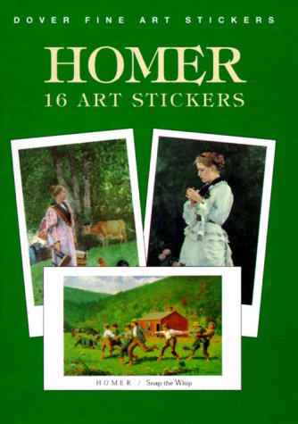 Book cover for Homer: 16 Art Stickers