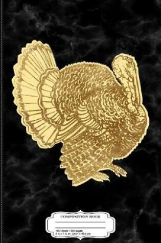 Cover of Vintage Thanksgiving Turkey Composition Notebook