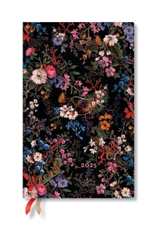 Cover of Floralia (William Kilburn) Maxi 12-month Horizontal Hardback Dayplanner 2025 (Elastic Band Closure)
