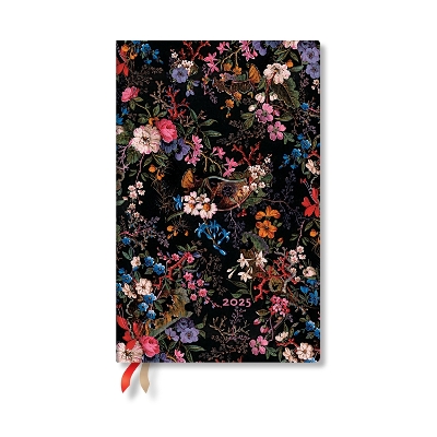 Book cover for Floralia (William Kilburn) Maxi 12-month Horizontal Hardback Dayplanner 2025 (Elastic Band Closure)