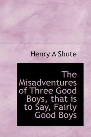 Cover of The Misadventures of Three Good Boys, That Is to Say, Fairly Good Boys