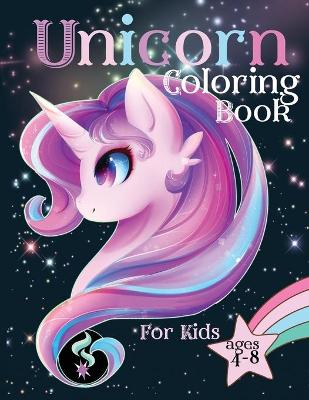 Book cover for Unicorn Coloring Book for Kids Ages 4-8