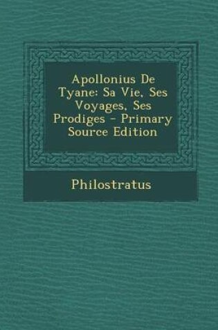 Cover of Apollonius de Tyane