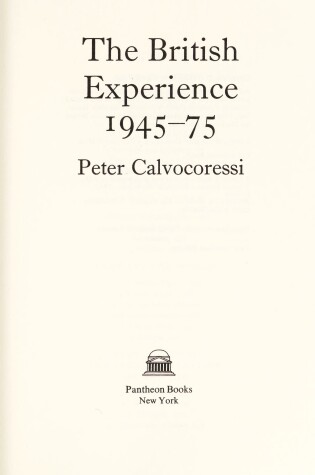 Cover of The British Experience, 1945-75
