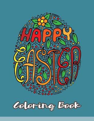 Book cover for Happy Easter Coloring Book