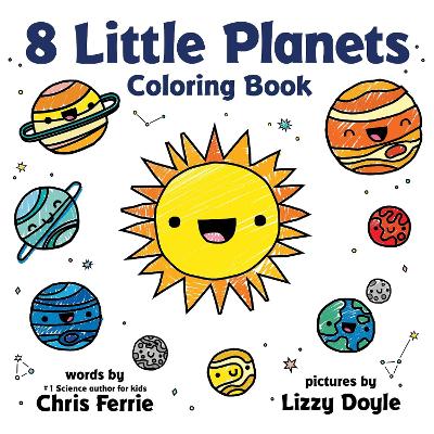 Book cover for 8 Little Planets Coloring Book