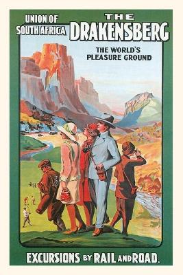 Book cover for Vintage Journal The Drakensberg, South Africa Travel Poster