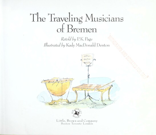 Book cover for The Traveling Musicians of Bremen
