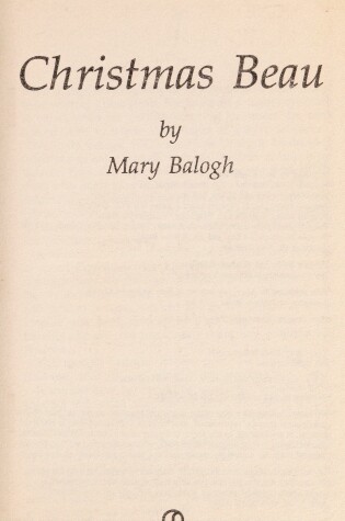 Cover of Balogh Mary : Christmas Beau