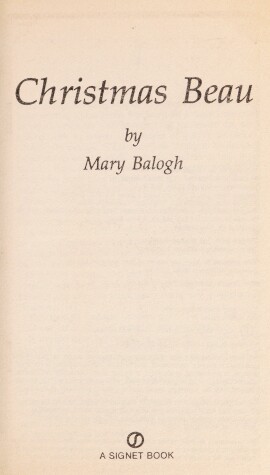 Book cover for Balogh Mary : Christmas Beau
